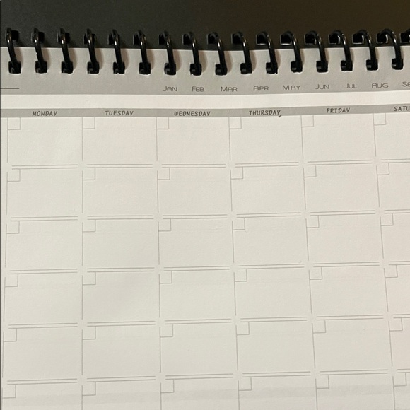 Black Weekly & Monthly Planner - Picture 3 of 5